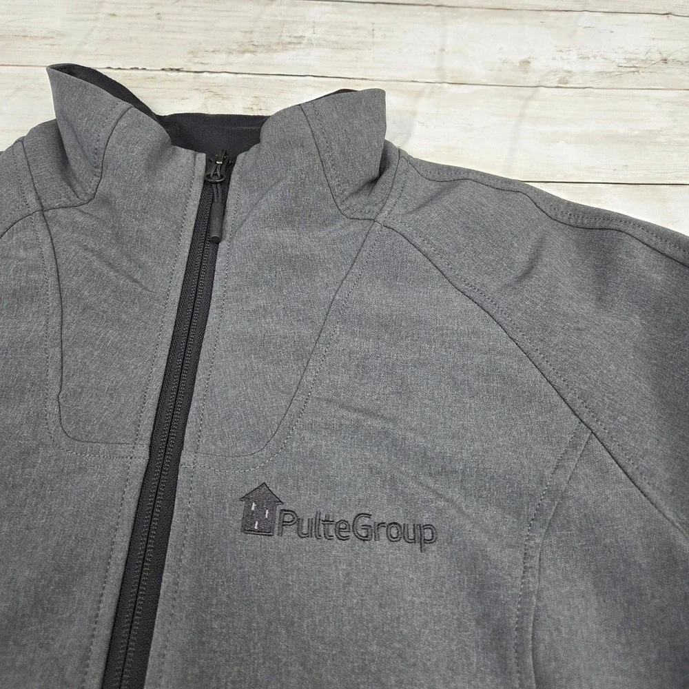 The North Face Jacket Women L Grey WindWall Softshell PulteGroup Full‎ Zip